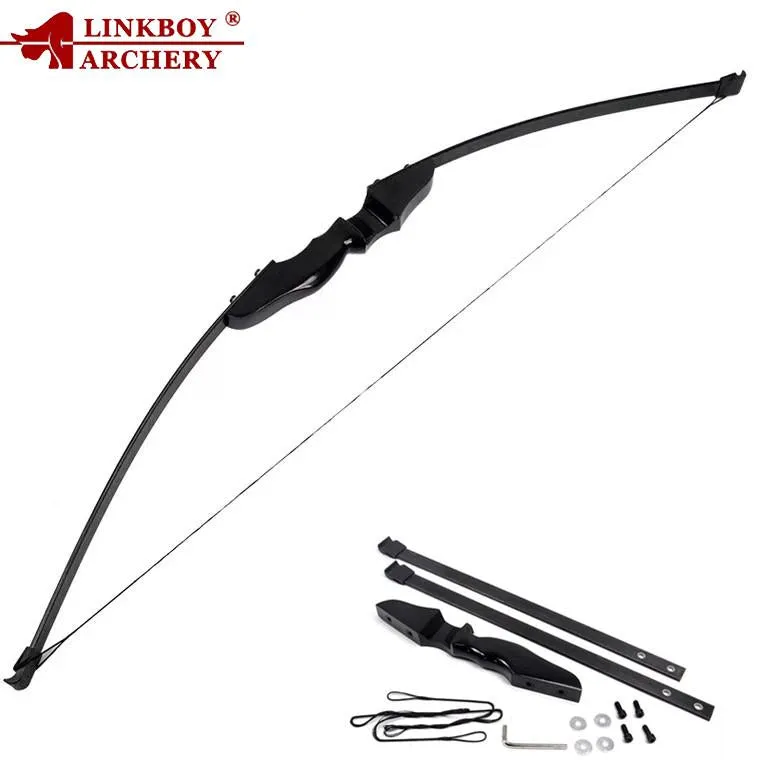 40 Lbs Recourve Bow Powerful Long Bow for Right Hand Outdoor Hunting Shooting Us Shapping