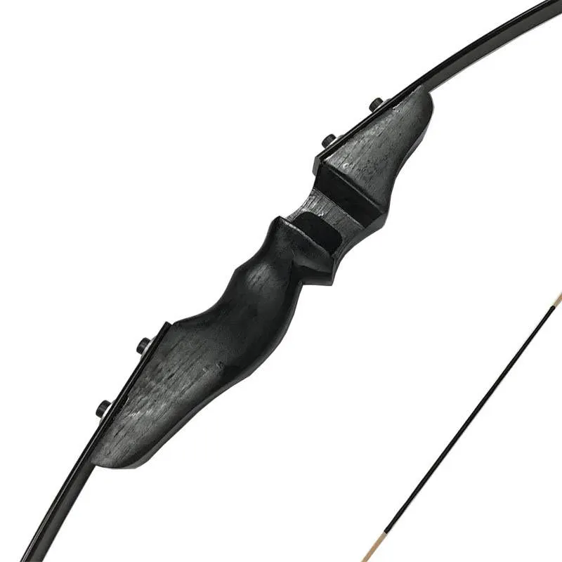 40 Lbs Recourve Bow Powerful Long Bow for Right Hand Outdoor Hunting Shooting Us Shapping