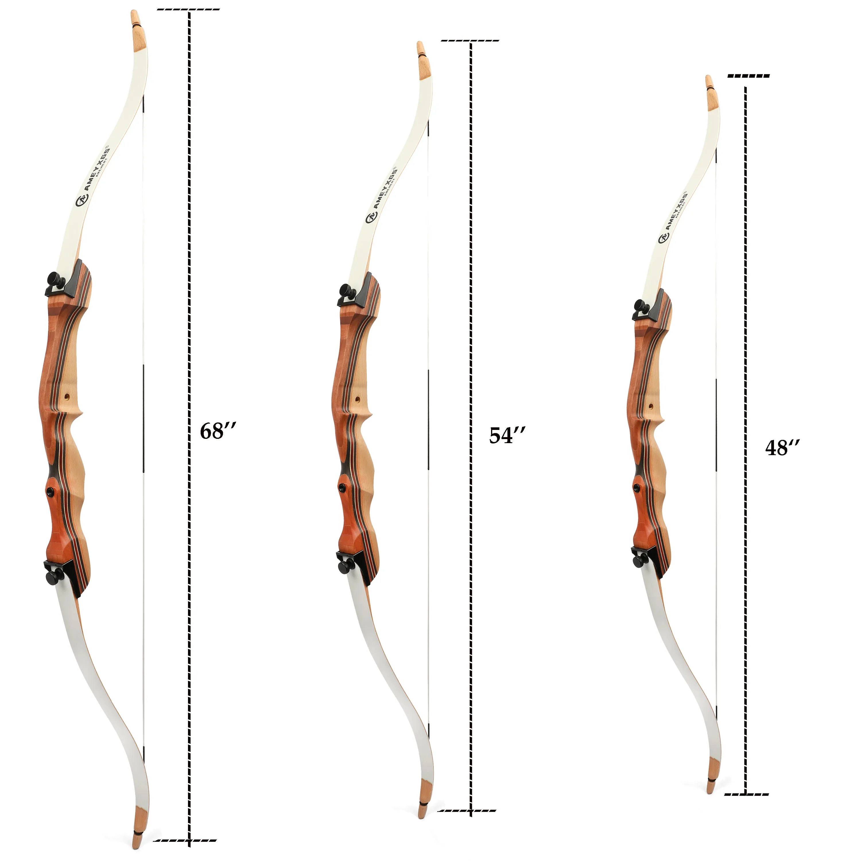 🎯Archery 68'' 54'' 48'' Takedown Recurve Bow 10-20lbs Adult