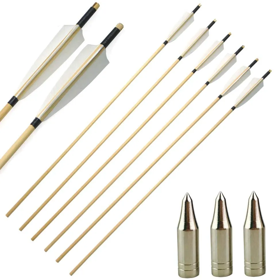 🎯Archery Handmade Turkey Feather Wood Arrows