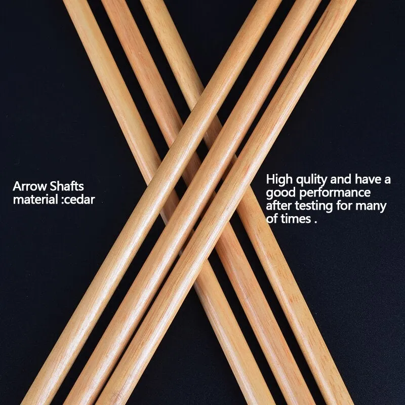 🎯Archery Handmade Turkey Feather Wood Arrows