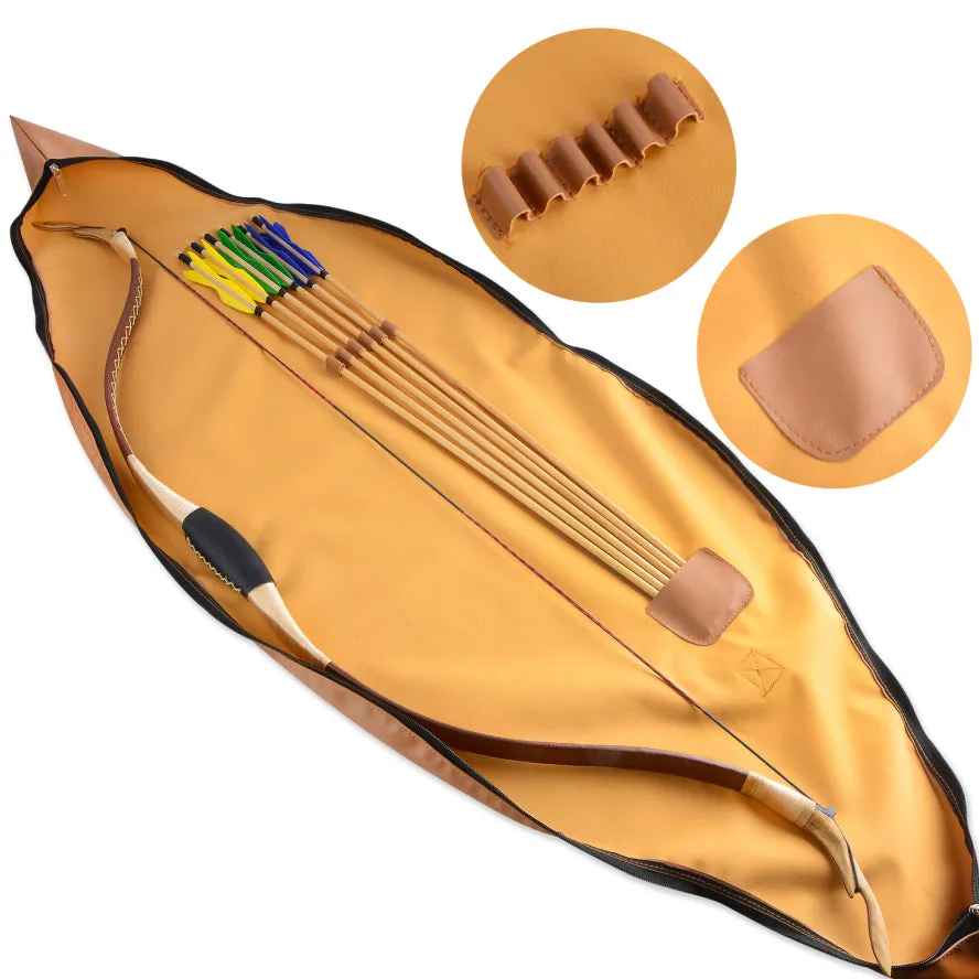 🎯Archery Recurve Bow Bag for One-piece Traditional Bows, Longbows