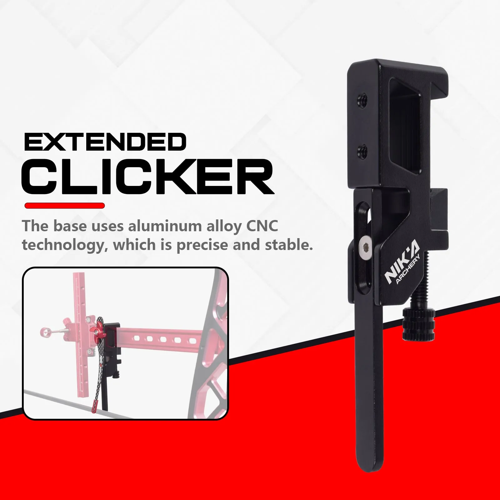 Archery Sight Mount Extended Clicker Base