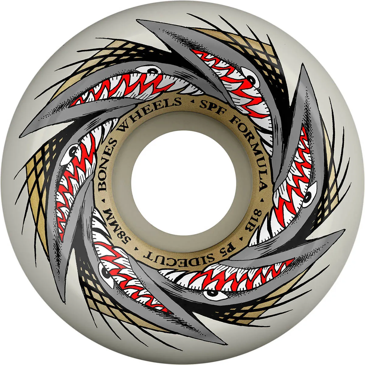 Bones - Sharknado 58MM 81B P5 Sidecut SPF Skateboard Wheels
