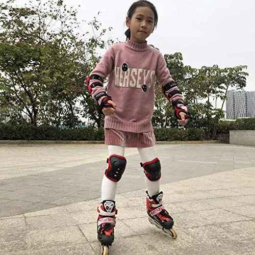 BOSONER Kids/Youth Knee Pad Elbow Pads Guards Protective Gear Set for Roller Skates Cycling BMX Bike Skateboard Inline Skatings Scooter Riding Sports