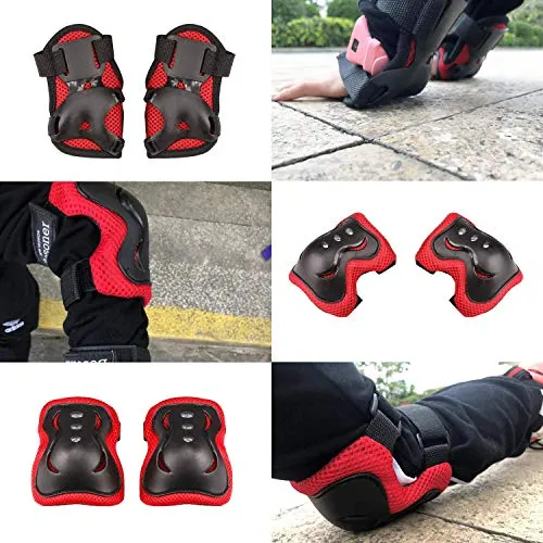 BOSONER Kids/Youth Knee Pad Elbow Pads Guards Protective Gear Set for Roller Skates Cycling BMX Bike Skateboard Inline Skatings Scooter Riding Sports