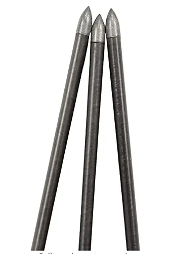 Carbon fiber 3 arrows for competitions and recreation, black