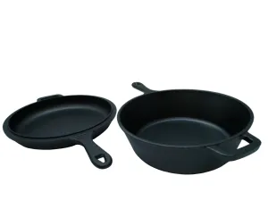 Cast Iron Cook Set 2pcs. Dutch Oven & Skillet (or $17.99ea.)