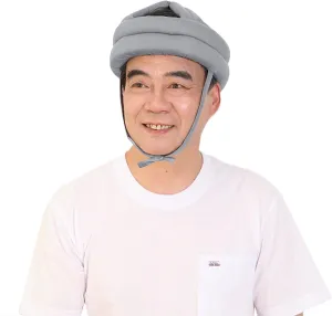 Elderly No Bumps Head Protective Hat Soft Head Protection Bonnet with Chin Strap for Patient Seniors Anti-Fall Safety Helmet