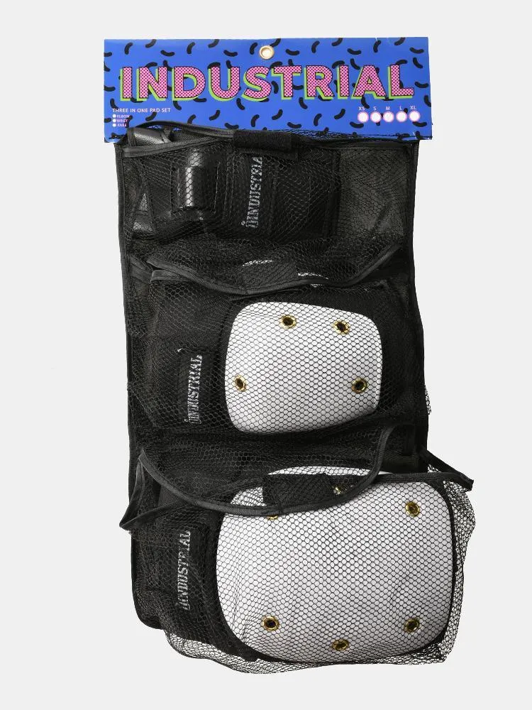 Industrial Safety Pads (3 Set) - Black / White
