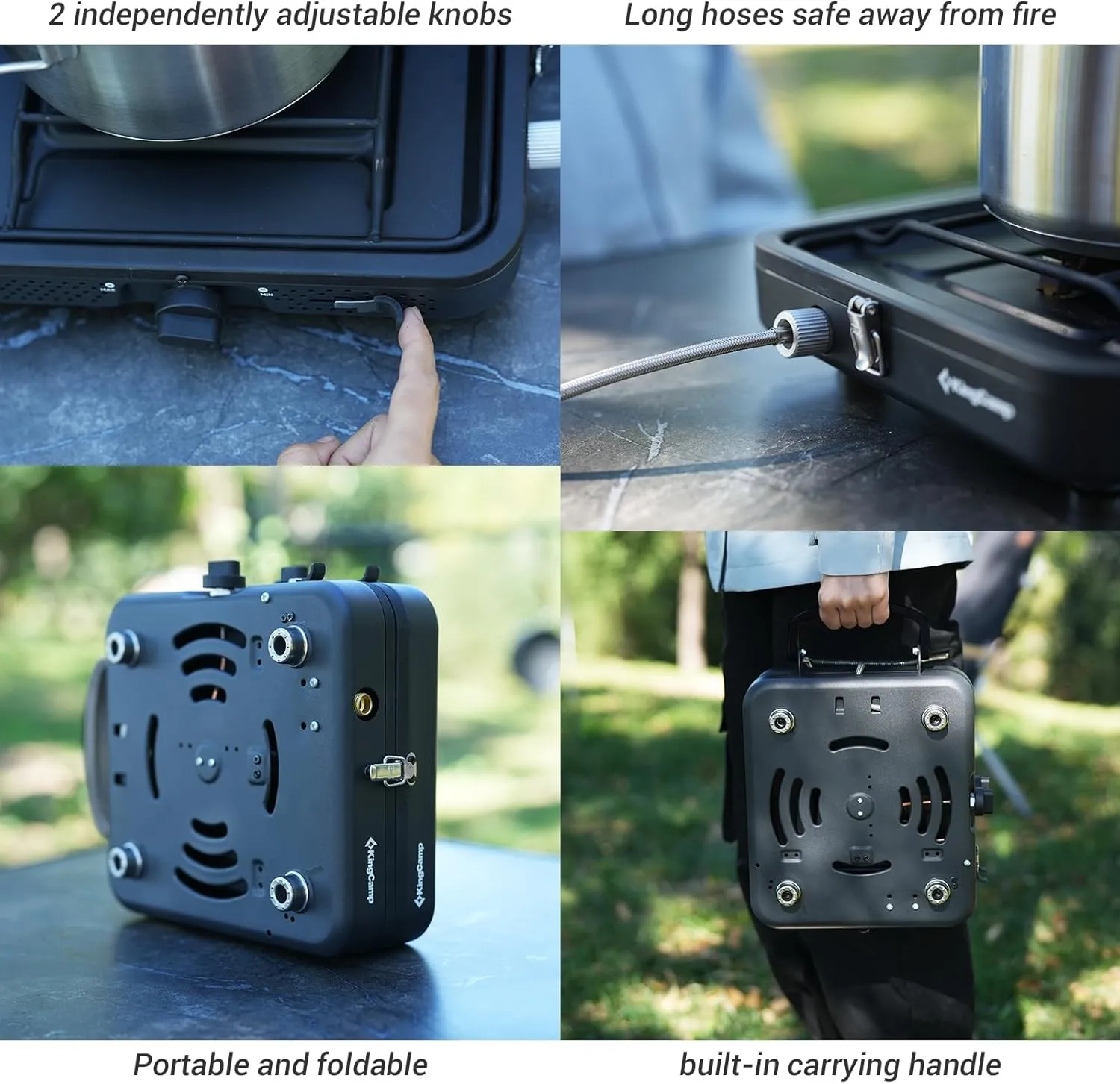 KingCamp 2 Burner Propane Camping Stove