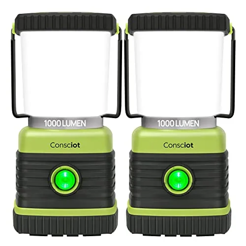 LED Camping Lantern, Consciot Battery Powered Camping Lights