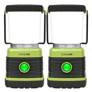 LED Camping Lantern, Consciot Battery Powered Camping Lights