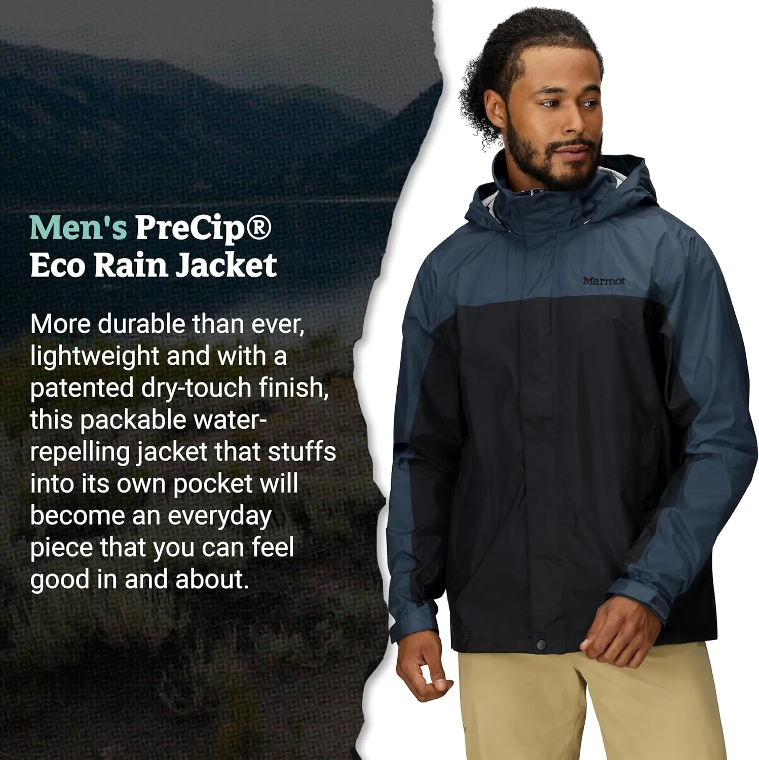 MARMOT Men's Precip Eco Lightweight & Waterproof Rain Jacket