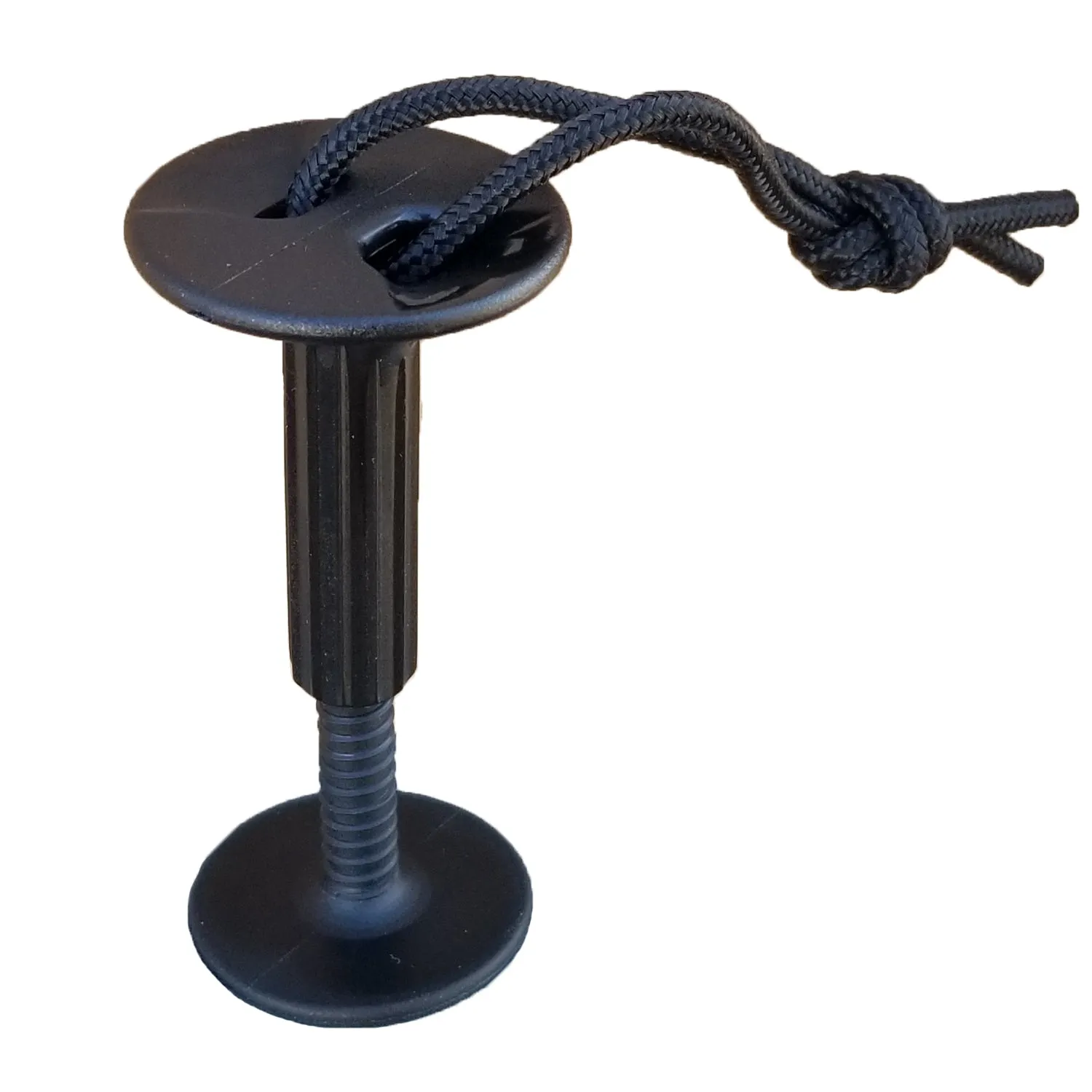Mega Flat Top Leash Plug for THICK bodyboards only - Black