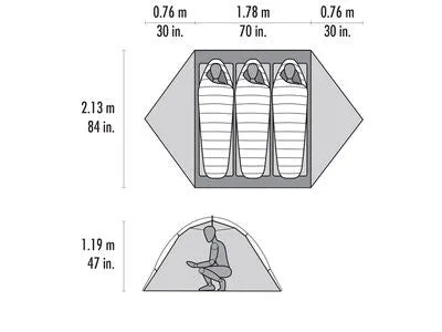 MSR - Access 3 Four-Season Ski Touring Tent