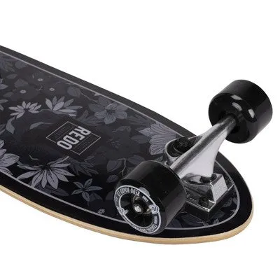 New - ReDo Skateboard Co. 24" Standard Skateboard - Black Floral