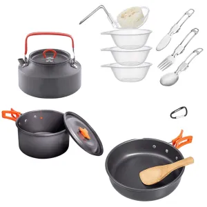 Outdoor Hiking and Picnic 3pcs Cook set JG-41