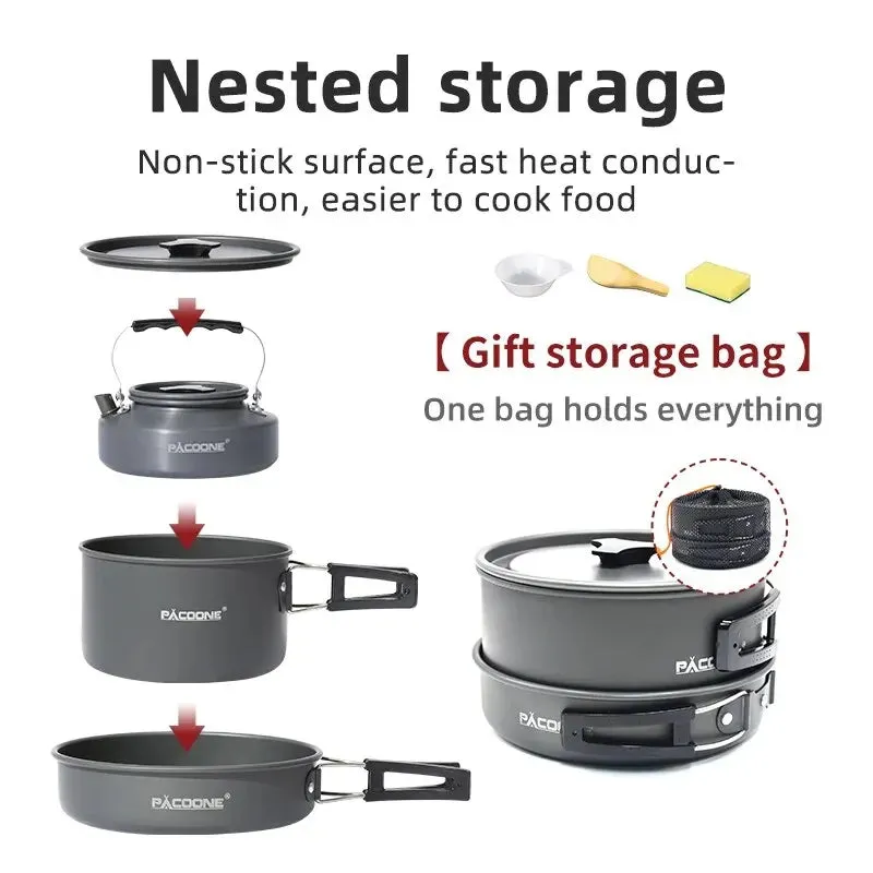PACOONE Camping Cookware Set