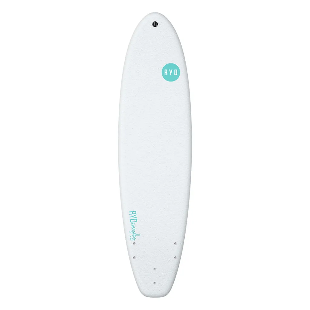 RYD 6'6" Soft Top surfboard : White