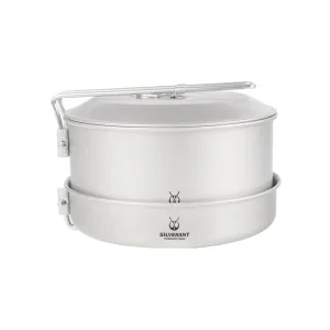 Titanium Camping Cookware Set - 1600ml/54.1 fl oz