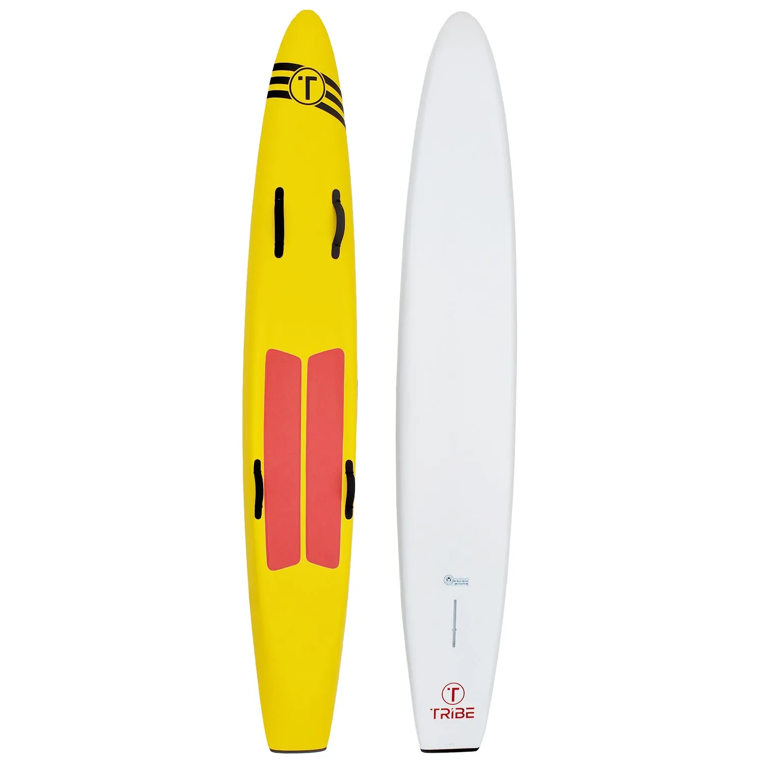 Tribe 10'6" Soft Top  Lifeguard Race Board - Yellow