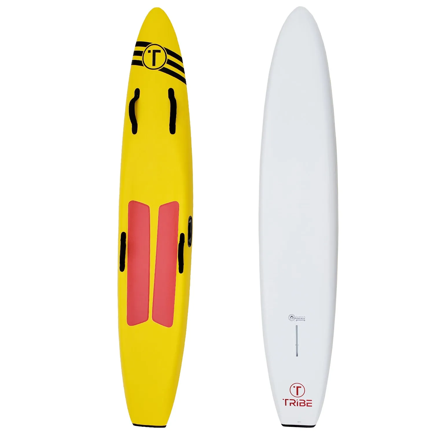 Tribe 8'10" Soft Top  Lifeguard Race Board - Yellow