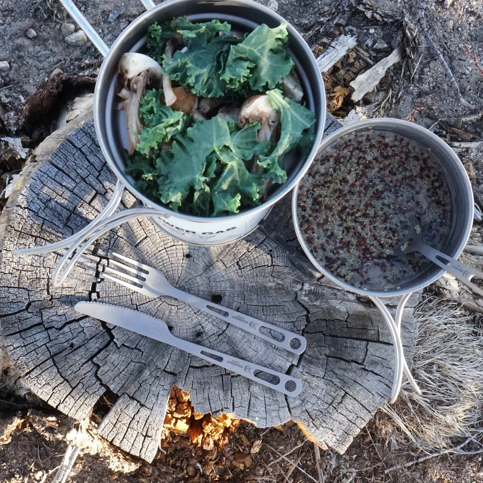 Ultralight 3-Piece Titanium Camping Cookware Set