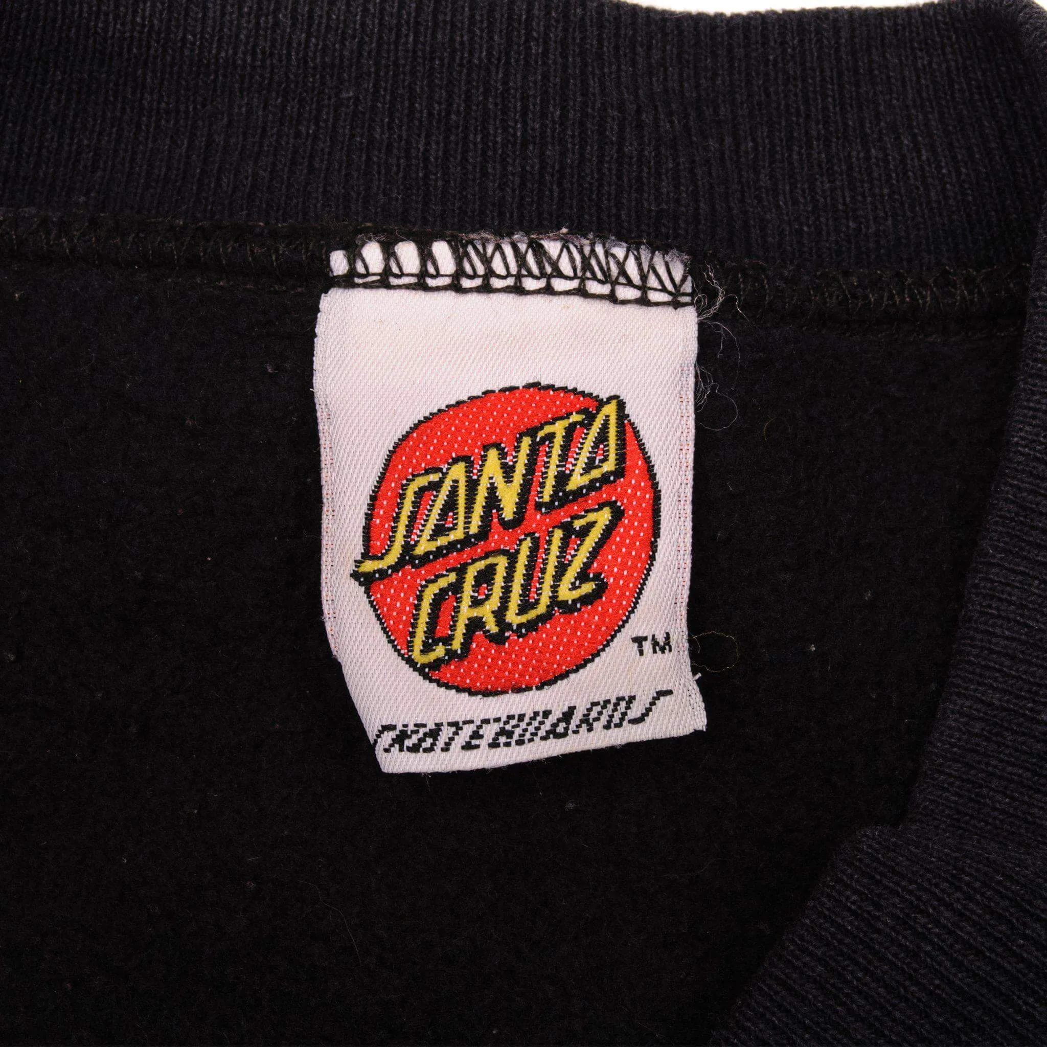 VINTAGE SKATE SANTA CRUZ SWEATSHIRT SIZE LARGE MADE IN USA 1990s