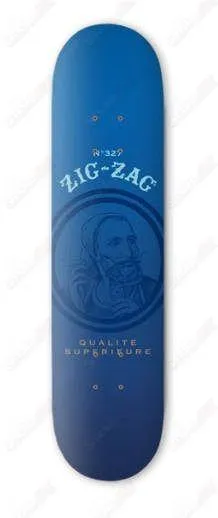 Zig-Zag Blue Ultra-Thin Design 8" Skateboard Deck